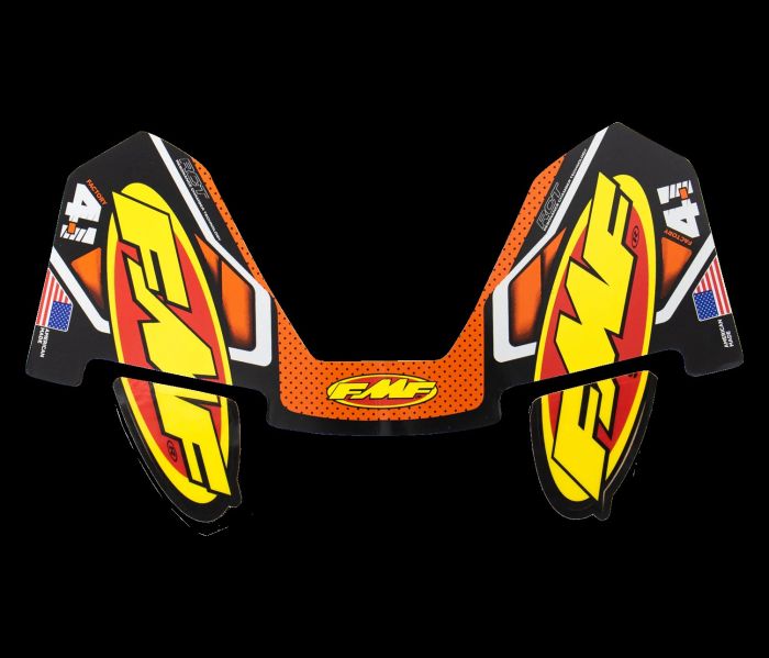FMF Racing 014850 4.1 Colorways 2020 Logo Kit - Orange for Motorcycle Exhausts