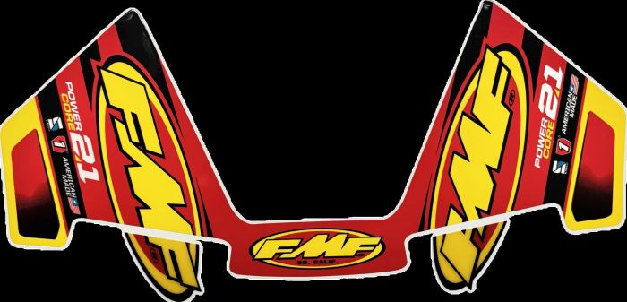 FMF Racing PowerCore 2.1 Mylar Decal Replacement Kit (3 Pieces) - Part Number 014951