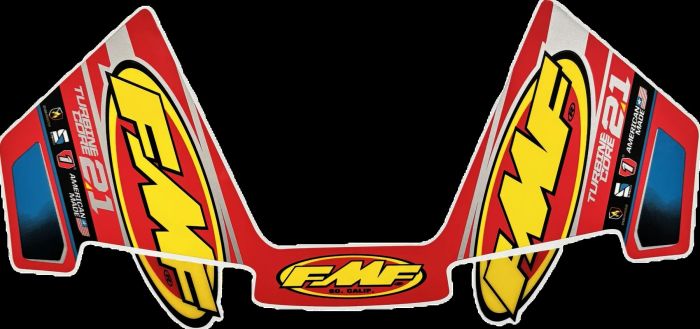 FMF Racing TurbineCore 2.1 Mylars Replacement Decal Kit (3 Pieces) - Part Number 014952