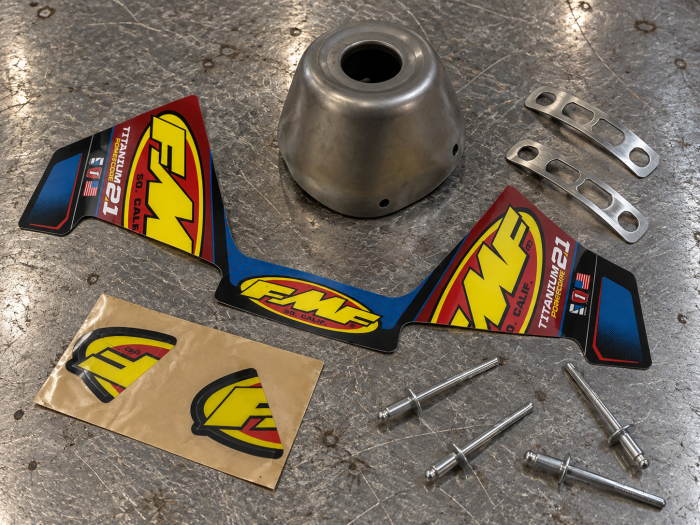 FMF Racing P-Core 2.1 Replacement Titanium Rear Cone Cap 020522