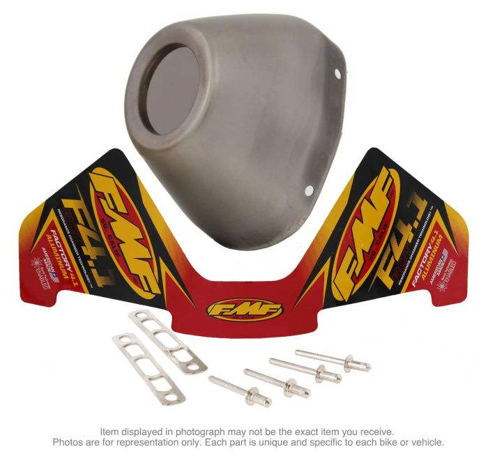 FMF Racing RCT Stainless Steel Replacement End Cap Kit - Part Number 040641