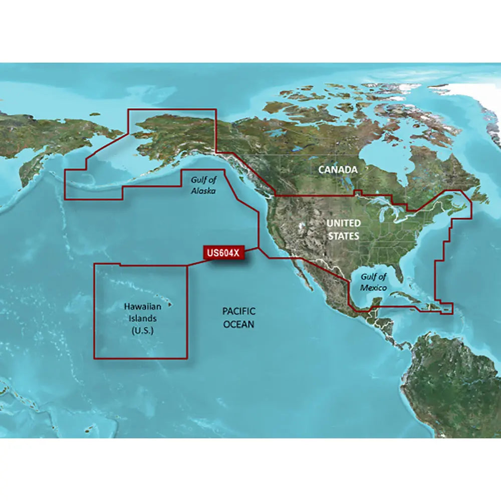 Garmin BlueChart g3 HD HXUS604x - US and Canadian West Coastal Marine Chart for MicroSD/SD