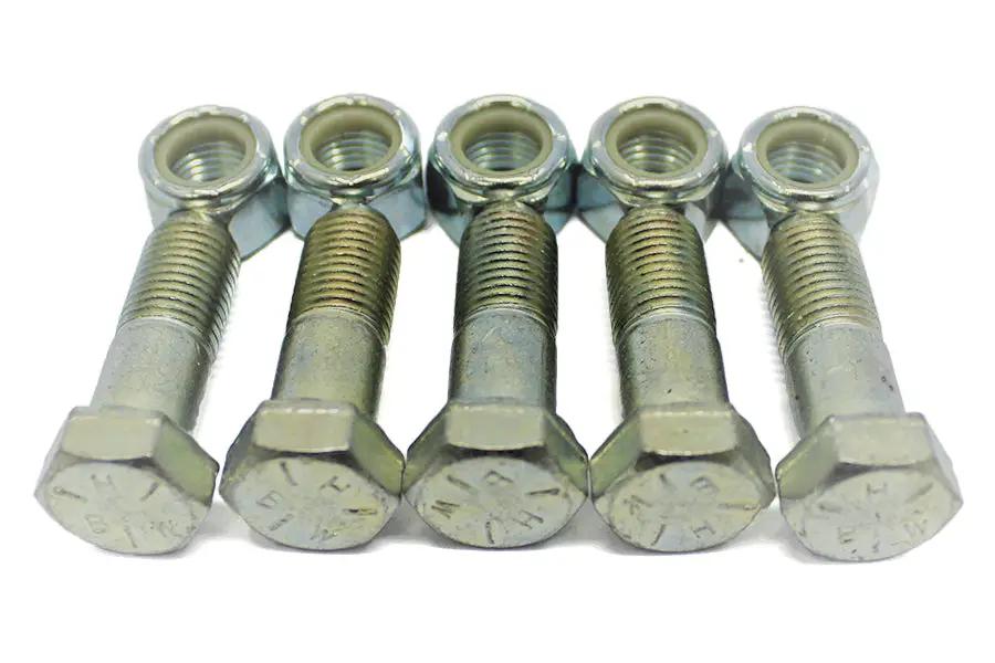 Colony Zinc Plated Sprocket Bolt and Nut Kit for Harley Davidson FX Models by Colony