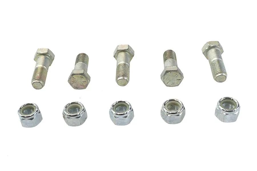 Colony Zinc Plated Sprocket Bolt and Nut Kit for Harley Davidson FX Models by Colony