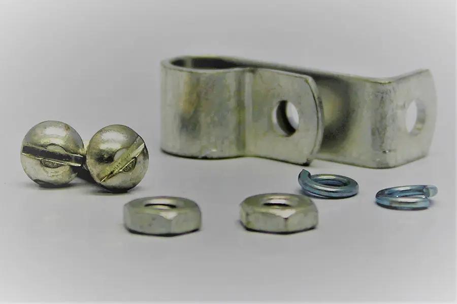 V-Twin Front Wheel Brake Cable Tube Clamp - Cadmium Plated for Harley Davidson 1952-1956 K & KH Models by V-Twin