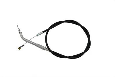 V-Twin Black Idle Cable with 45 Degree Elbow Fitting for Harley Davidson FX and FLH Models - Part 28-0092 by V-Twin