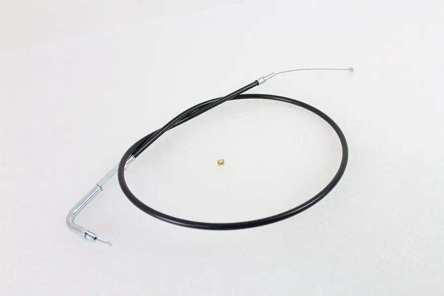 V-Twin H28-7009TV-2 Black Throttle Cable with 38 Inch Casing and 90 Degree Elbow Fitting by V-Twin