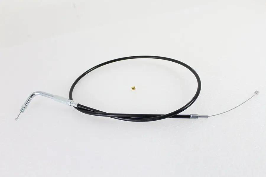 V-Twin H28-7009TV-2 Black Throttle Cable with 38 Inch Casing and 90 Degree Elbow Fitting by V-Twin