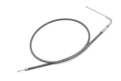 V-Twin Stainless Steel Throttle Cable with 38 Inch Casing and 90 Degree End - Part Number 28-0085SP by V-Twin