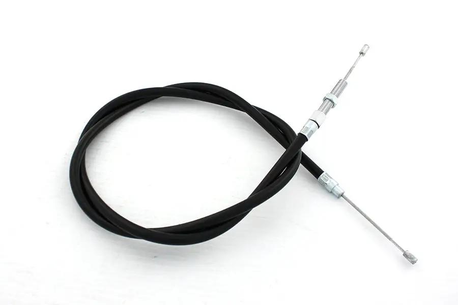 V-Twin Black Clutch Cable with 48 Inch Casing for Harley Davidson FLH Models by V-Twin