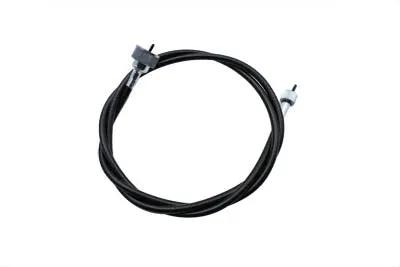 V-Twin 50 Inch Black Transmission Drive Mini Speedometer Cable with 12mm Top Nut by V-Twin
