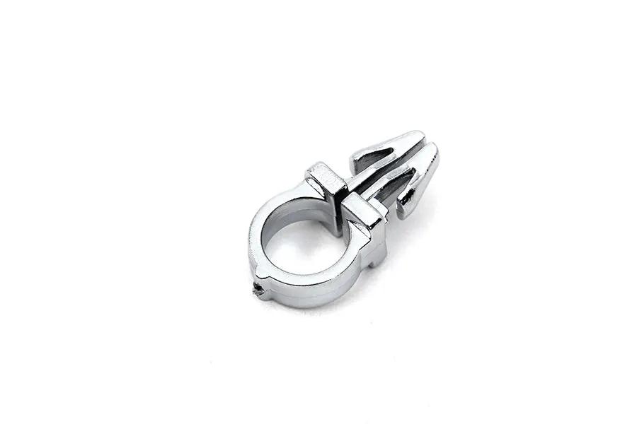 V-Twin 3/8 inch Wire Clips with Chrome Finish – Handlebar Wire Fasteners, Part No. 31-0001-10 by V-Twin