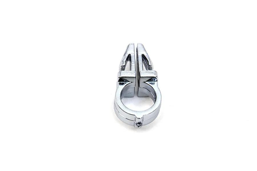 V-Twin 3/8 inch Wire Clips with Chrome Finish – Handlebar Wire Fasteners, Part No. 31-0001-10 by V-Twin