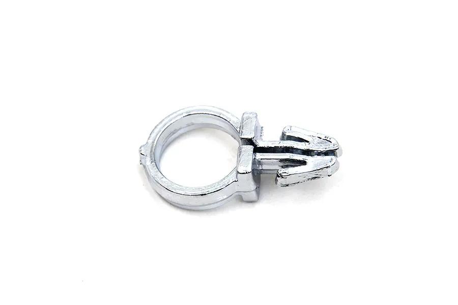 V-Twin 1/2 Inch Wire Clips for Handlebar Wires – Chrome Finish, Part 31-0002-10 by V-Twin