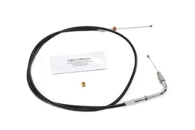 Barnett 101-30-30018 Black Vinyl Throttle Cable for Harley Davidson FLHR (41.375 inch casing) by Barnett