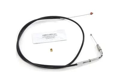Barnett 101-30-30018 Black Vinyl Throttle Cable for Harley Davidson FLHR (41.375 inch casing) by Barnett