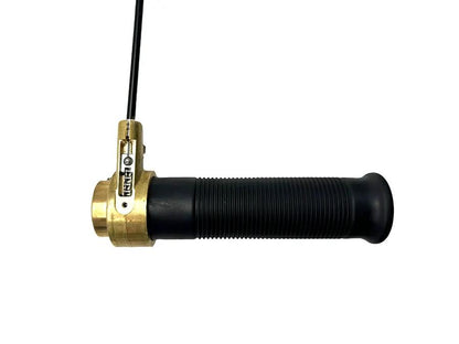 V-Twin Flanders 1/4 Inch Turn Throttle Assembly - Aluminum, Universal Fit by V-Twin