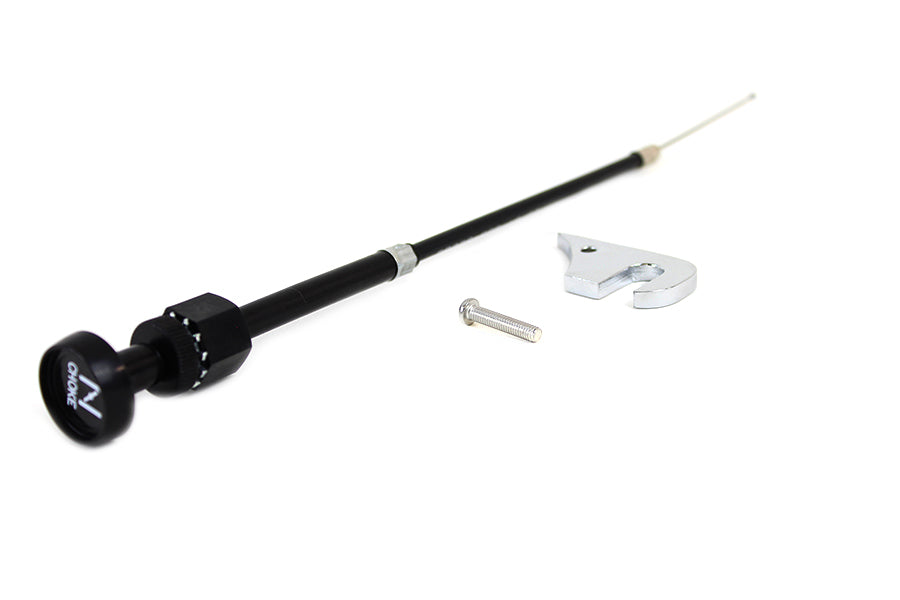 V-Twin Choke Cable Assembly Kit for Harley Davidson XL Models - Top Mount Bracket with Inner Wire and Knob
