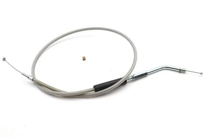 V-Twin Braided Stainless Steel Throttle Cable with 36.375 Inch Casing – Part Number 28-0093S by V-Twin