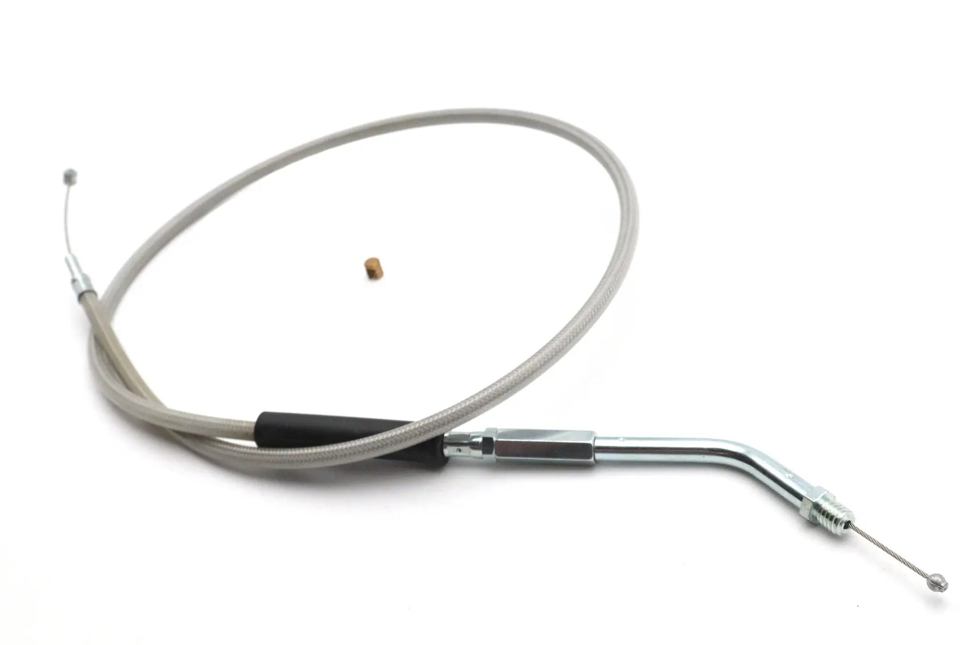 V-Twin Braided Stainless Steel Throttle Cable with 36.375 Inch Casing – Part Number 28-0093S by V-Twin