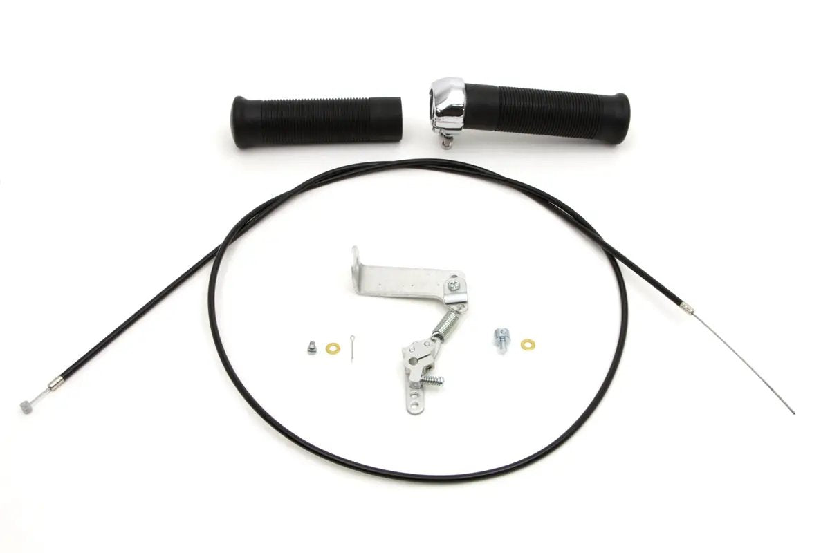 V-Twin Flanders Snap Throttle Kit for Linkert Brass Carburators on Harley Davidson FL Models by V-Twin