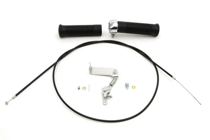 V-Twin Flanders Snap Throttle Kit for Linkert Brass Carburators on Harley Davidson FL Models by V-Twin