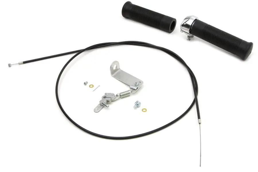 V-Twin Flanders Snap Throttle Kit for Linkert Brass Carburators on Harley Davidson FL Models by V-Twin
