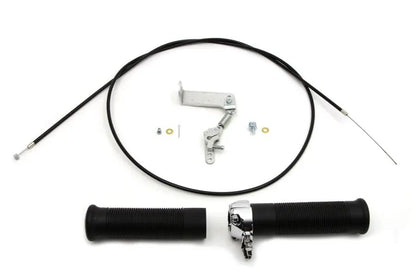 V-Twin Flanders Snap Throttle Kit for Linkert Brass Carburators on Harley Davidson FL Models by V-Twin
