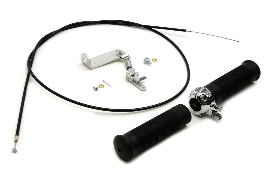 V-Twin Flanders Snap Throttle Kit for Linkert Brass Carburators on Harley Davidson FL Models by V-Twin