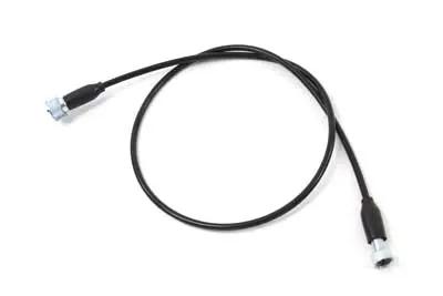 V-Twin 45.25 Inch Black Speedometer Cable with 16mm Top Nut for Harley Davidson XLH Models by V-Twin