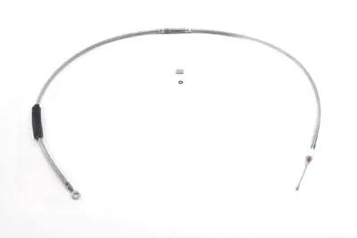 V-Twin 65.66 inch Braided Stainless Steel Clutch Cable for Harley Davidson FXDL Models by V-Twin