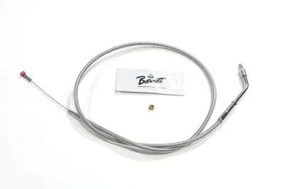 Barnett Braided Stainless Steel Idle Cable with 38-Inch Casing for Harley Davidson FX and FL Models by Barnett