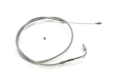 Barnett Braided Stainless Steel Idle Cable for Harley Davidson FXSTS (Part #102-30-40002) by Barnett