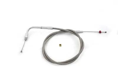 Barnett 102-30-30014 Clear Coated Stainless Steel Throttle Cable for Harley Davidson FXST and FLST Models by Barnett