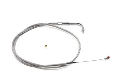Barnett 42.88-inch Stainless Steel Idle Cable for Harley Davidson FXST & FLST Models - Part 102-30-40014-08 by Barnett