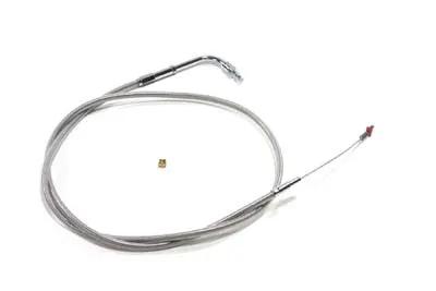 Barnett 42.88-inch Stainless Steel Idle Cable for Harley Davidson FXST & FLST Models - Part 102-30-40014-08 by Barnett