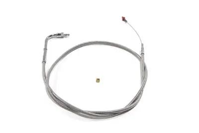 Barnett 42.88-inch Stainless Steel Idle Cable for Harley Davidson FXST & FLST Models - Part 102-30-40014-08 by Barnett