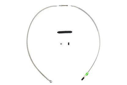 Barnett 102-30-10010-08 Clear Coated Stainless Steel Clutch Cable for Harley Davidson FLT by Barnett