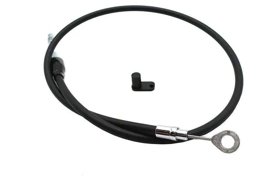 V-Twin Upper 38 inch Clutch Cable for Harley Davidson - Black Vinyl by V-Twin