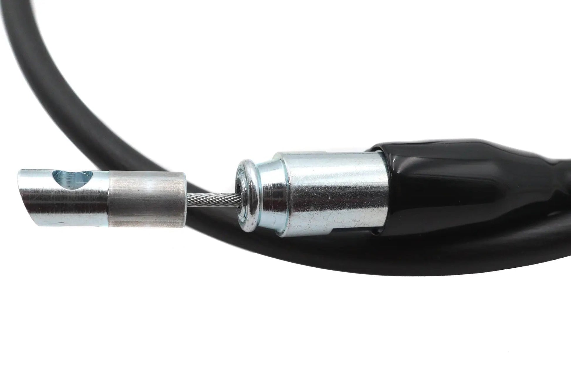 V-Twin Upper 46 Inch Black Clutch Cable for Harley Davidson - Part 24025 by V-Twin