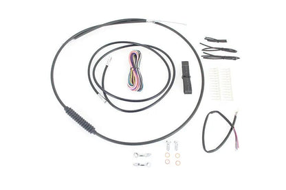 V-Twin 40285 12-14 Inch Handlebar Cable and Brake Line Kit for Harley Davidson FLHR and FLTR by V-Twin