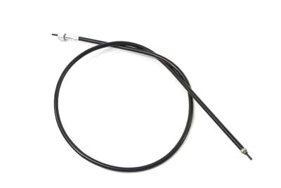 V-Twin 11-0042 Black Front Wheel Drive Speedometer Cable – 38.5 Inch Length with 12mm Top Nut by V-Twin