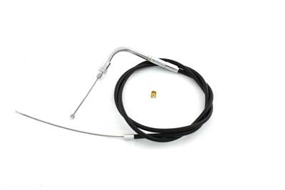 Barnett Black Vinyl Throttle Cable with 44 Inch Casing for Harley Davidson 1974-1975 Models by Barnett