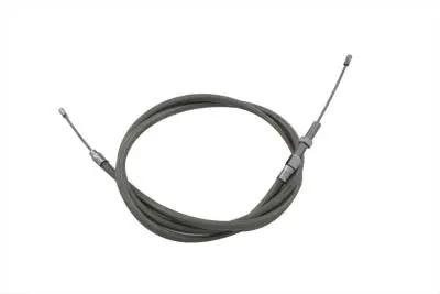 V-Twin Braided Stainless Steel Clutch Cable with 61-Inch Casing for Harley Davidson FL by V-Twin