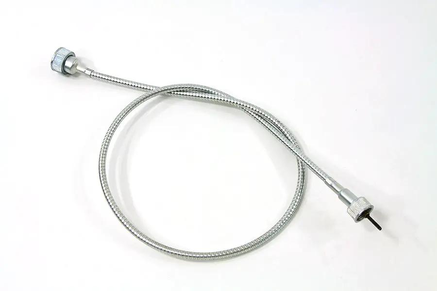 V-Twin 35 Inch Zinc Transmission Drive Speedometer Cable with 5/8 Inch Top Nut by V-Twin