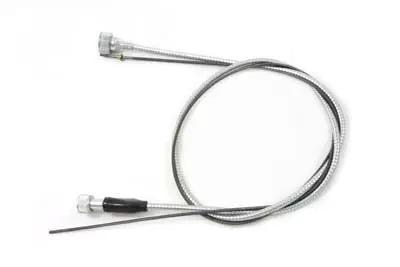 V-Twin 46 Inch Zinc Transmission Speedometer Cable with 5/8 Inch Top Nut for Harley Davidson XL Models by V-Twin