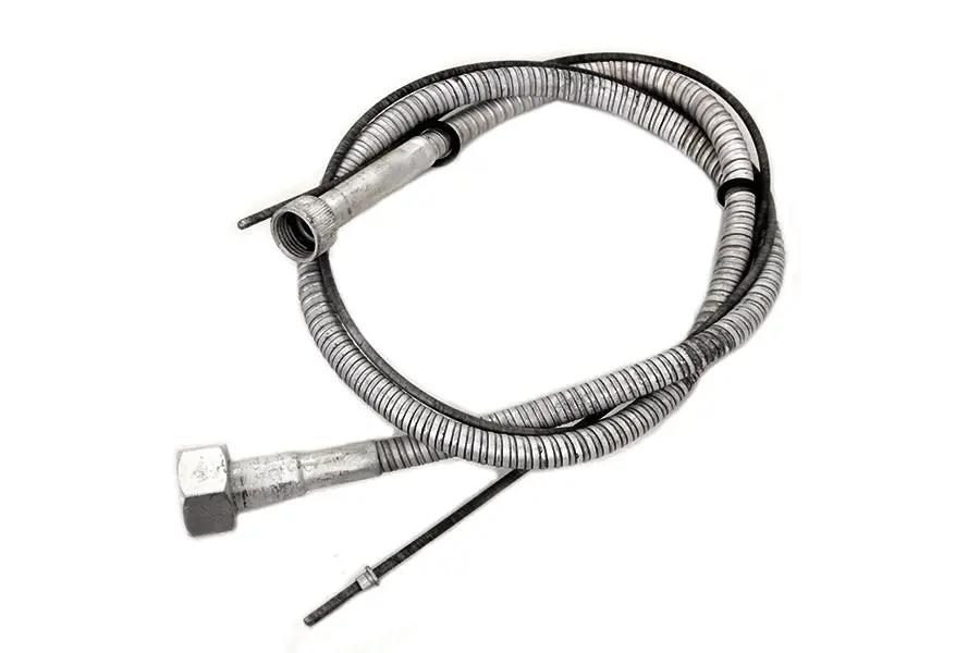 V-Twin 36-2554R + CAD 35-Inch Zicad Plated Speedometer Cable for Harley Davidson FL Models by V-Twin