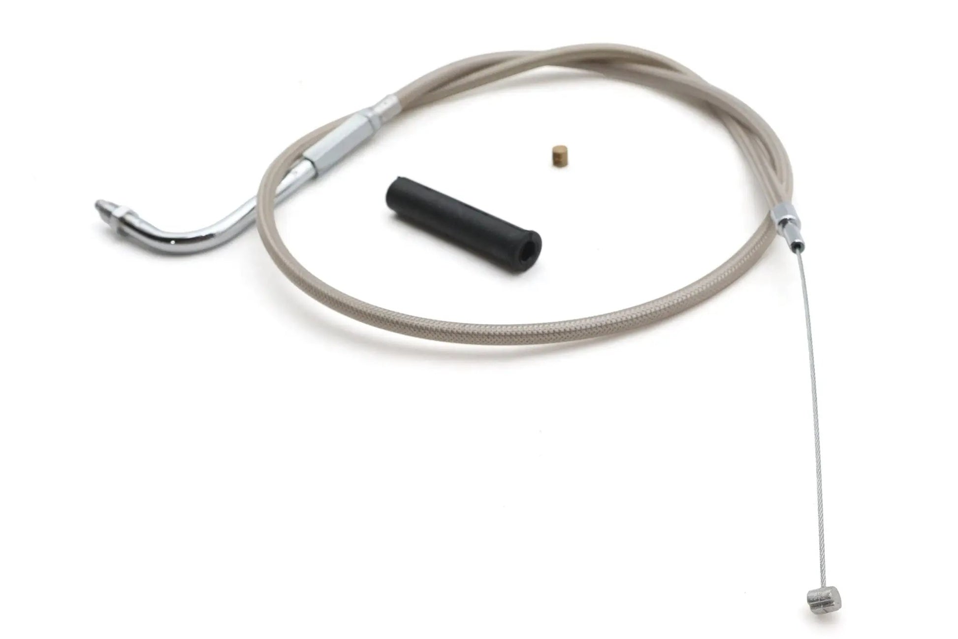 Ultima Braided Stainless Steel Idle Cable 30 Inch for Harley Davidson - Part 48-156 by Ultima