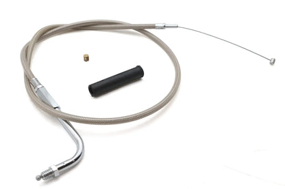 Ultima Braided Stainless Steel Idle Cable 30 Inch for Harley Davidson - Part 48-156 by Ultima