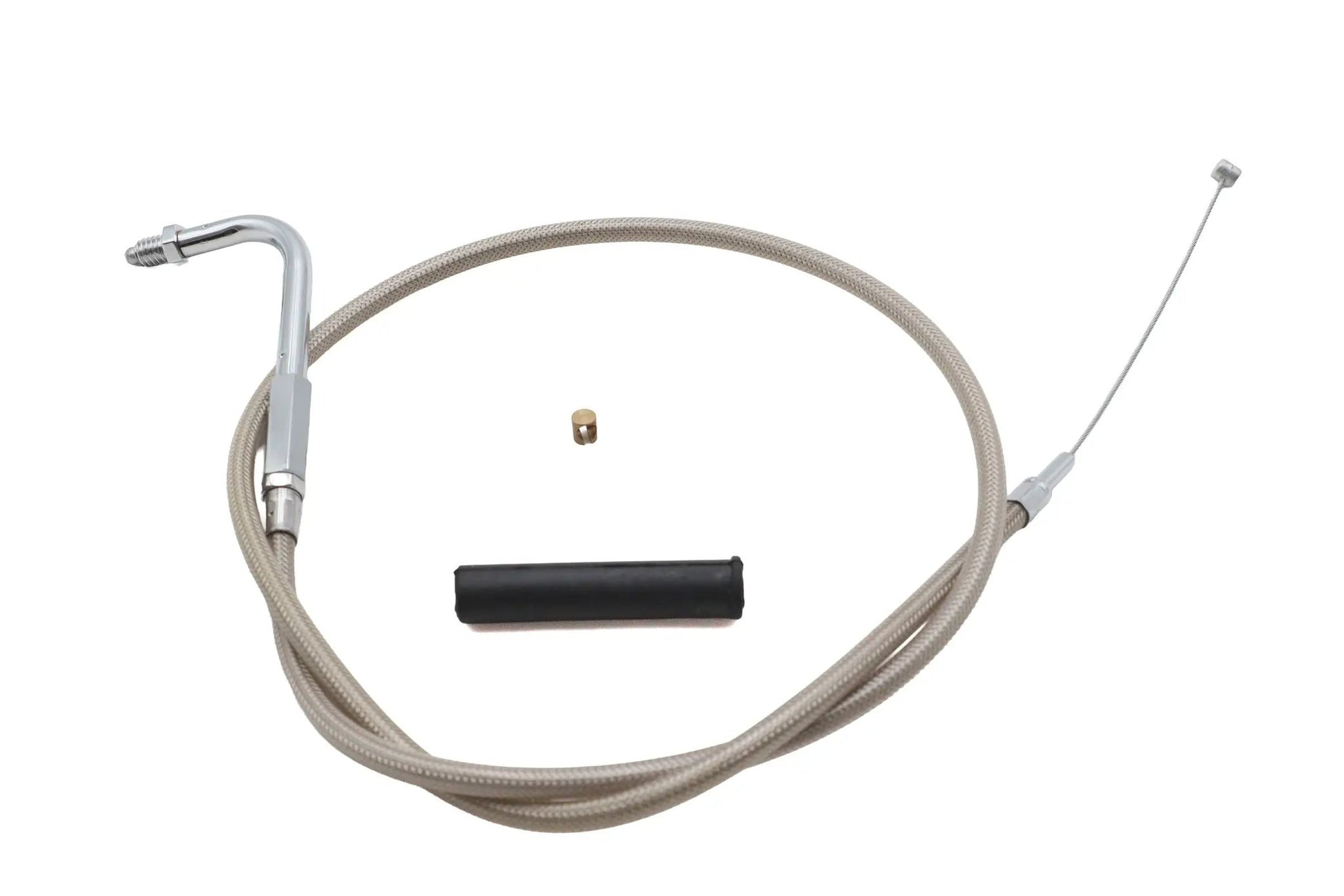 Ultima Braided Stainless Steel Idle Cable 30 Inch for Harley Davidson - Part 48-156 by Ultima
